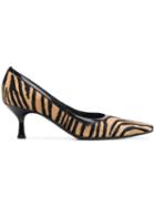 Versace Pre-owned 2000's Zebra Print Pumps - Neutrals