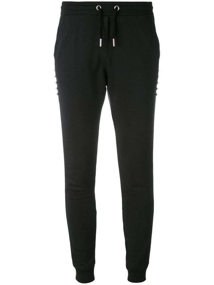 Zoe Karssen Studded Detail Sweatpants, Women's, Size: Small, Black, Cotton