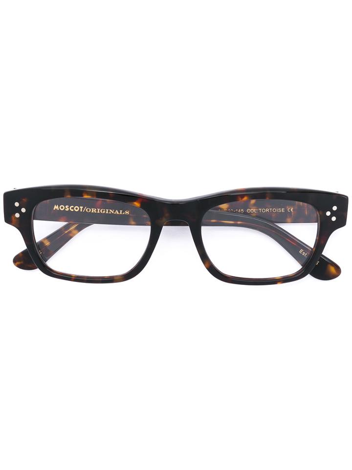 Moscot - Hyman Glasses - Unisex - Acetate - 51, Brown, Acetate