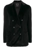 T Jacket Double Breasted Blazer - Black