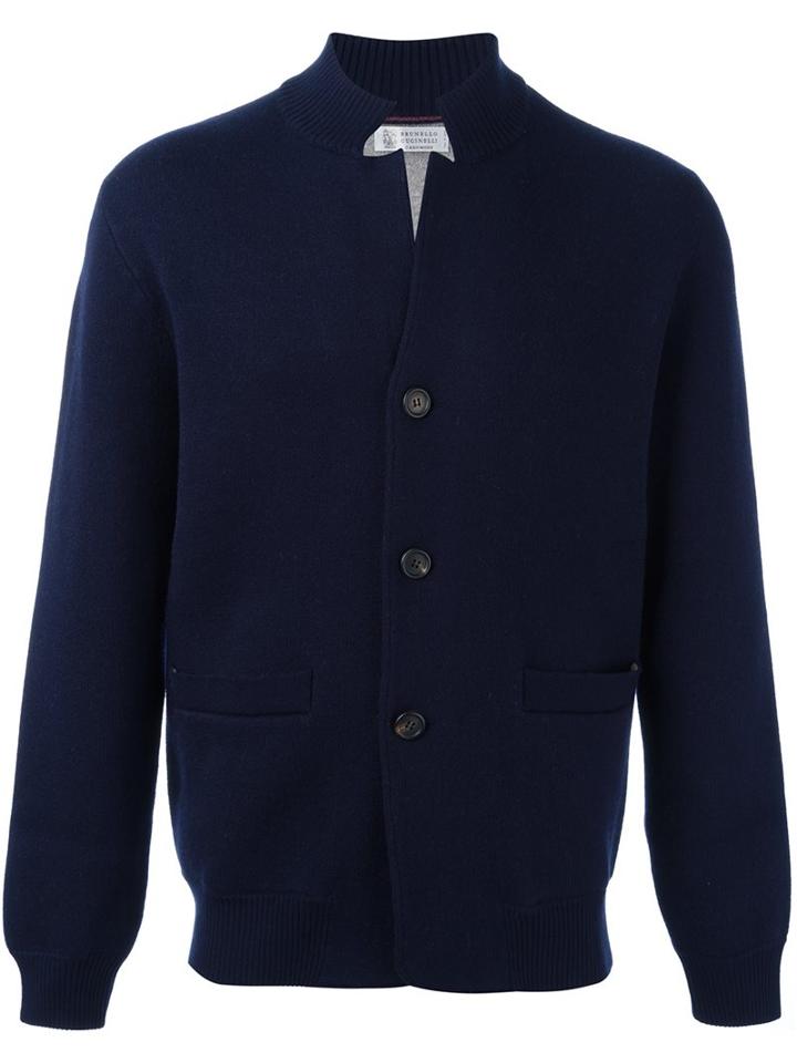Brunello Cucinelli Stand Up Collar Cardigan