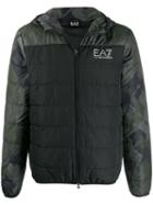 Ea7 Emporio Armani Padded Logo Jacket - Black