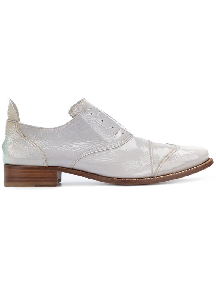 Jil Sander Vintage Slip-on Oxford Shoes - Nude & Neutrals