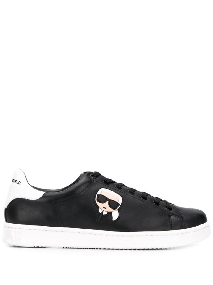 Karl Lagerfeld Kourt Karl Ikonik 3d Sneakers - Black