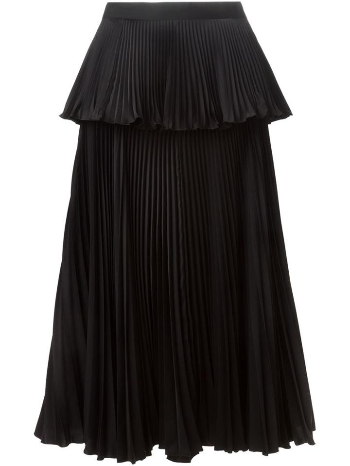 Issa Accordian Pleats Layered Skirt
