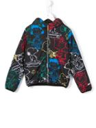 Snoopy Print Hooded Jacket, Boy's, Size: 6 Yrs, Black, Finger In The Nose