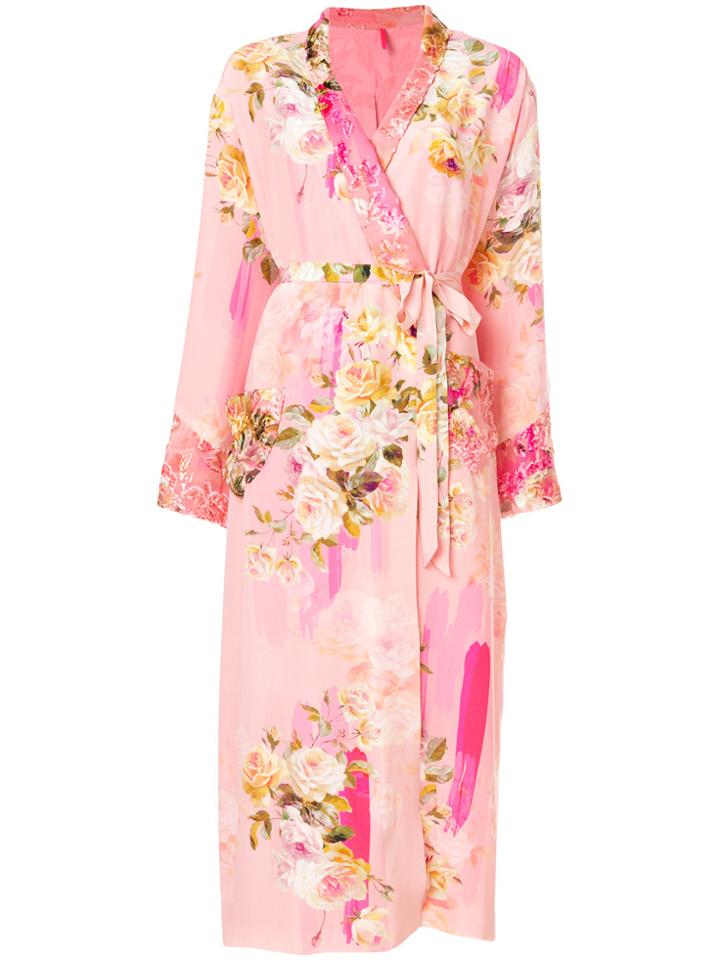 Antonio Marras Floral Wrap Coat - Red