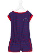 Little Marc Jacobs - Striped Playsuit - Kids - Polyester - 10 Yrs, Girl's, Blue