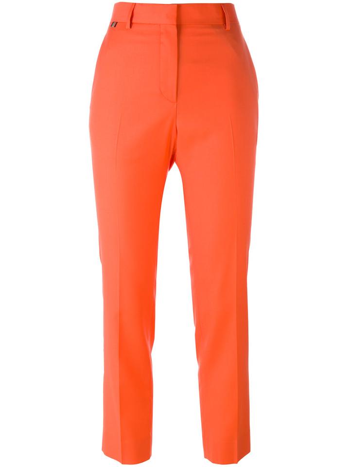 Paul Smith - Cropped Trousers - Women - Wool - 44, Yellow/orange, Wool