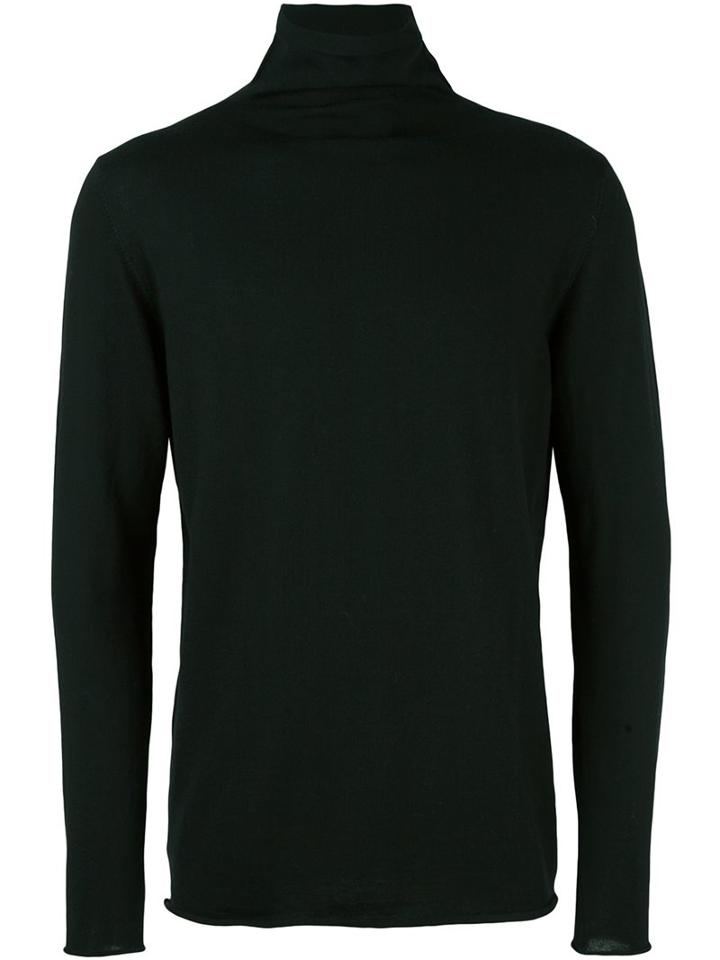 Société Anonyme Turtleneck Jumper, Men's, Size: Medium, Black, Merino