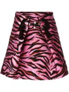 Kenzo 'tiger Stripes' Skirt, Women's, Size: 38, Black, Silk/cotton/acrylic/wool