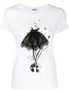 Liu Jo Tulle Appliqué T-shirt - White