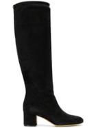 Salvatore Ferragamo Vetto Suede Boots - Black