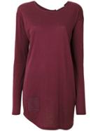 Humanoid Oversized Pocket T-shirt - Red