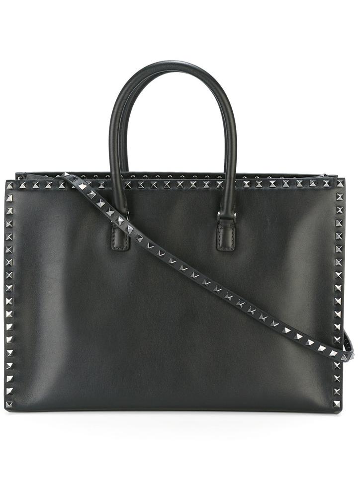 Valentino - Rockstud Tote - Women - Leather/metal - One Size, Black, Leather/metal