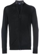 Barba Zipped Fitted Jacket - Blue