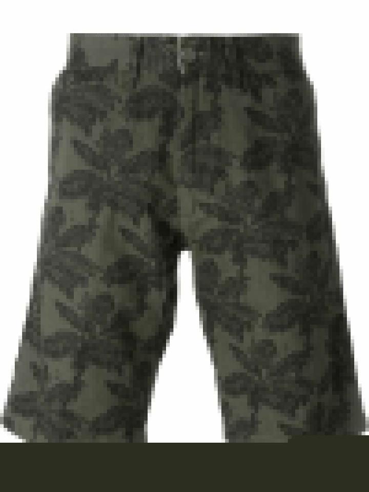 Carhartt 'johnson' Palm Tree Print Bermuda Shorts