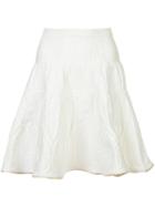 Sophie Theallet - Metallic Trim Knit Skirt - Women - Silk/polyamide/polyester - L, White, Silk/polyamide/polyester