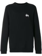 Stussy Logo Print Sweatshirt - Black