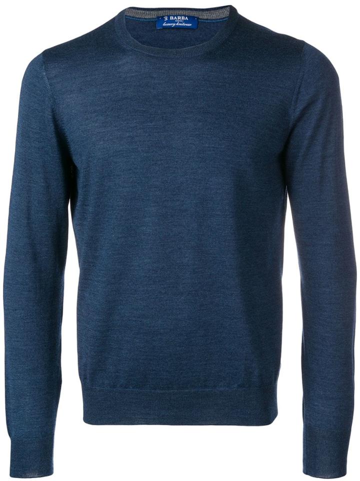 Barba Long Sleeve Jumper - Blue