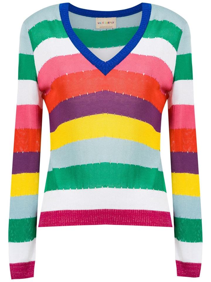 Andrea Bogosian Striped Knitted Jumper - Multicolour
