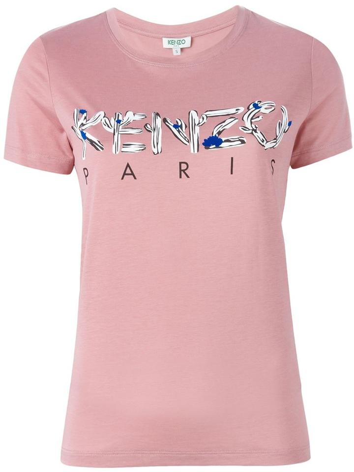 Kenzo Kenzo T-shirt, Women's, Size: M, Pink/purple, Modal/cotton