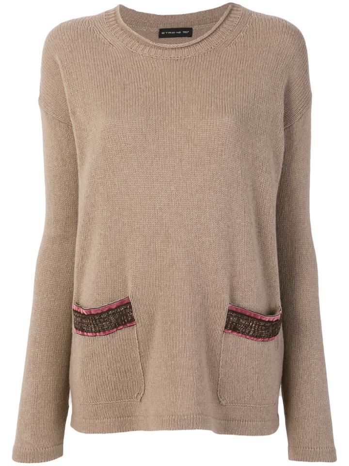 Etro Knit Patch Pocket Top - Brown