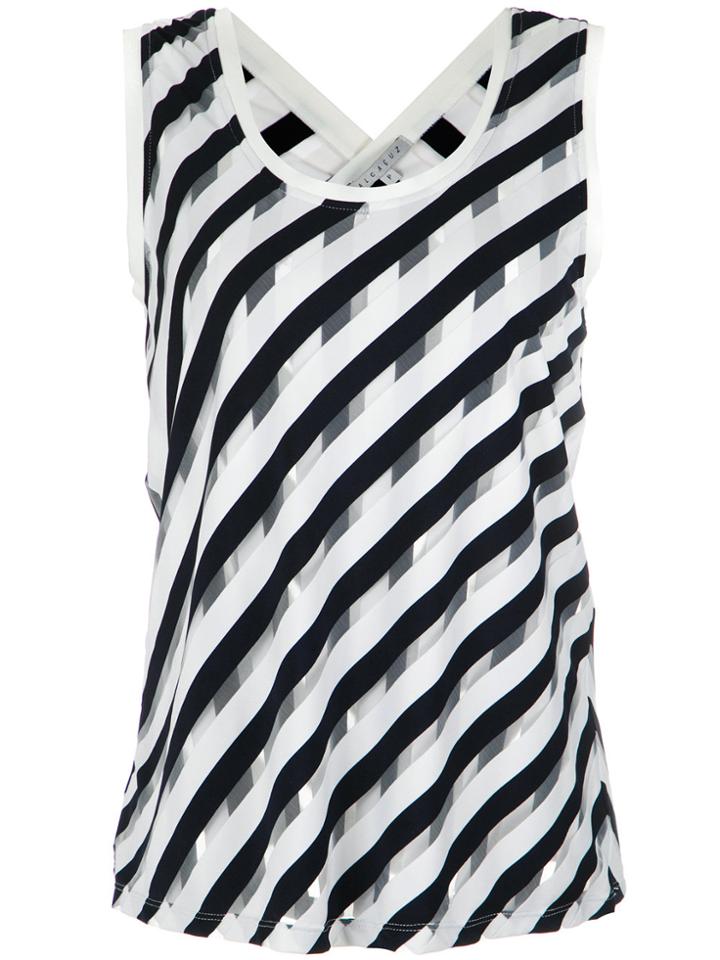 Alcaçuz Patterned Tank Top - Black