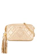 Chanel Pre-owned Quilted Shoulder Bag - Gold