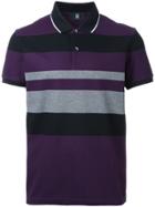Kent & Curwen Striped Polo Shirt - Pink & Purple