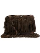 Dolce & Gabbana Vintage Fringed Knitted Bag, Adult Unisex, Brown