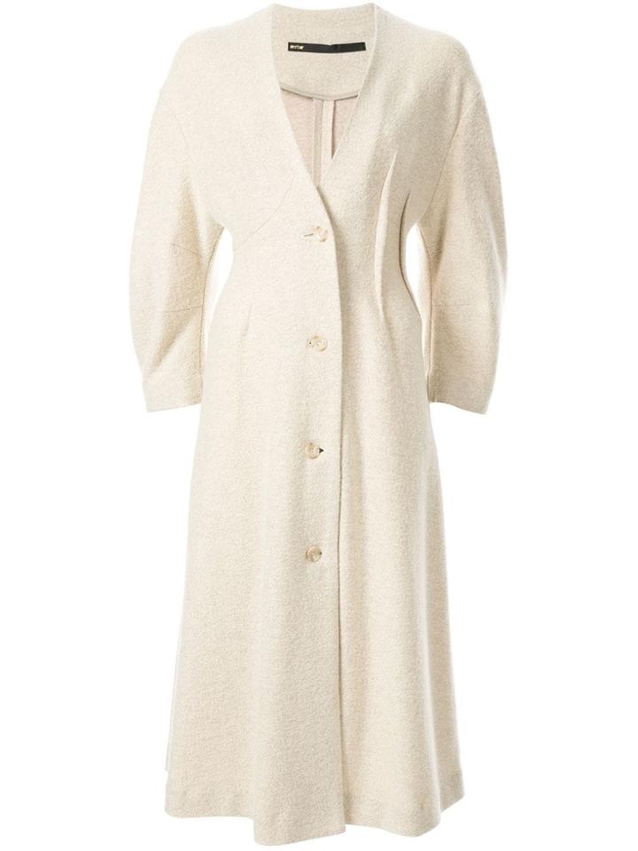 Muller Of Yoshiokubo Single Breasted Coat - White
