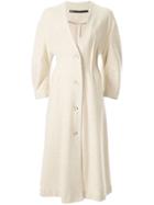 Muller Of Yoshiokubo Single Breasted Coat - White