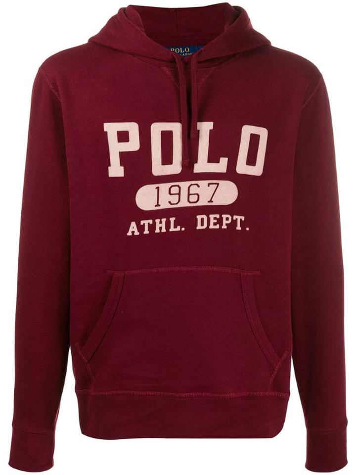 Polo Ralph Lauren Printed Logo Hoodie - Red
