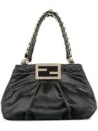 Fendi Vintage Chain Hand Bag - Black
