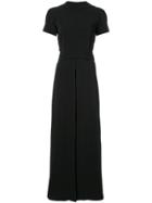 Rosetta Getty Flared Maxi Dress - Black