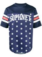 Sophnet. Star Print Football T-shirt - Blue