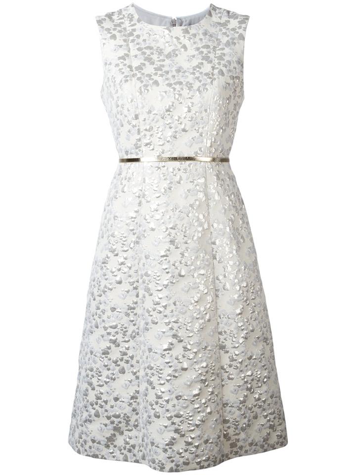 Max Mara - Aurelia Jacquard Dress - Women - Silk/cotton/acrylic/other Fibres - 44, Women's, Nude/neutrals, Silk/cotton/acrylic/other Fibres