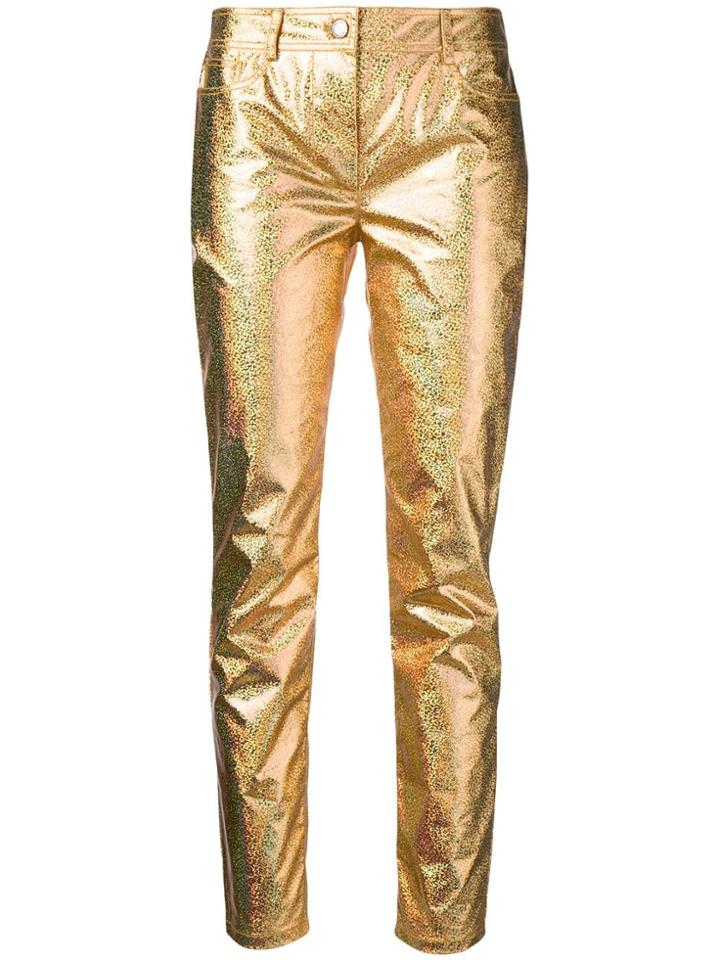Jeremy Scott Slim-fit Trousers - Metallic