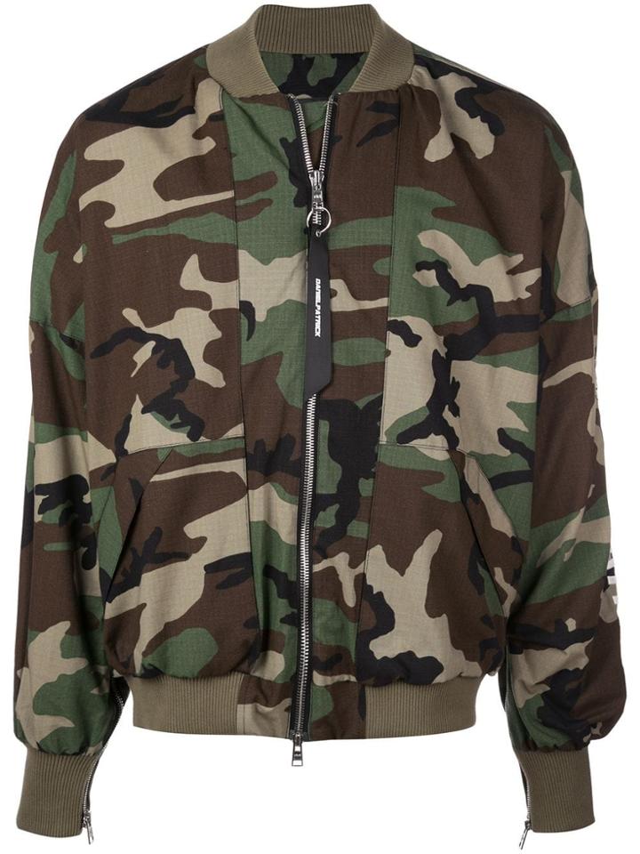 Daniel Patrick Logo Bomber Jacket - Green