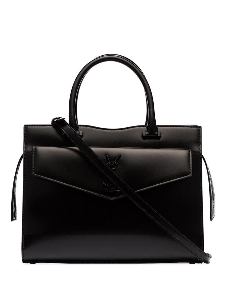 Saint Laurent Medium Uptown Tote - Black