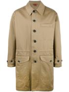 Barena Classic Single-breasted Coat, Men's, Size: 46, Nude/neutrals, Cotton