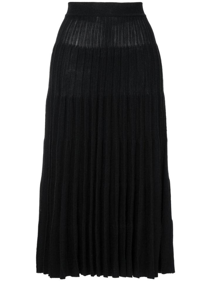 Goen.j Pleated Knit Skirt - Blue