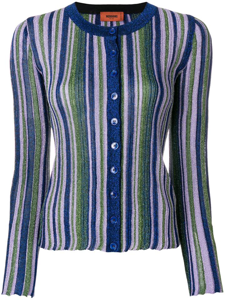 Missoni Striped Lurex Cardigan - Metallic
