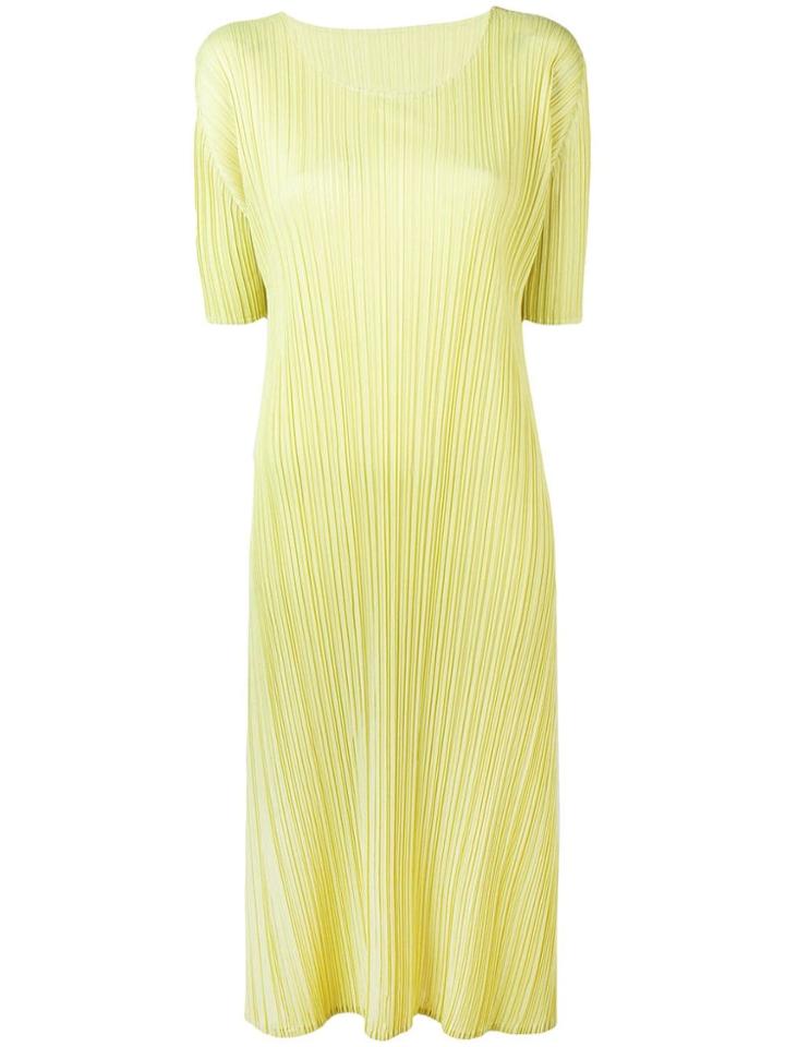 Pleats Please By Issey Miyake Converging Micro-pleats Midi Dress -