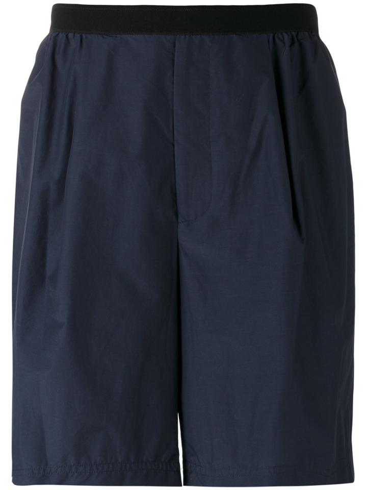 Kolor - Relaxed Fit Shorts - Men - Cotton/neoprene/cupro - 4, Blue, Cotton/neoprene/cupro