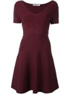 T By Alexander Wang Crisscross Waist Dress, Women's, Size: Large, Red, Rayon/nylon/spandex/elastane