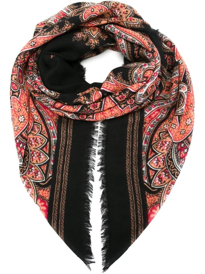 Givenchy Paisley Print Scarf, Adult Unisex, Black, Cashmere