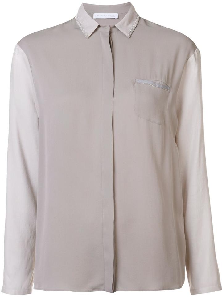 Fabiana Filippi Contrast Panel Shirt