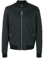 Versus Zip Up Bomber Jacket - Black